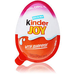 Упаковка 36 шт Яйце шоколадне Kinder Joy з іграшкою (дівчатка) 20г