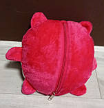 Туніка плед для дівчинки Merkana Котик 2-8 років Рожевий Тепла м'яка туніка для дому Махрова домашня туніка, фото 2