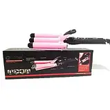 Потрійна плойка для волосся Gemei GM 1956, фото 4