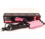 Потрійна плойка для волосся Gemei GM 1956, фото 6