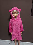 Туніка плед для дівчинки Merkana Котик 2-8 років Рожевий Тепла м'яка туніка для дому Махрова домашня туніка, фото 6