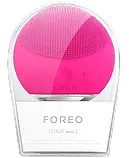 Електрична щітка, масажер для очищення шкіри обличчя Foreo LUNA Mini 2, Рожевий, фото 3