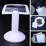 Настільна лупа з підсвічуванням Brighter Viewer, збільшення 3X, поворот на 360°, фото 9