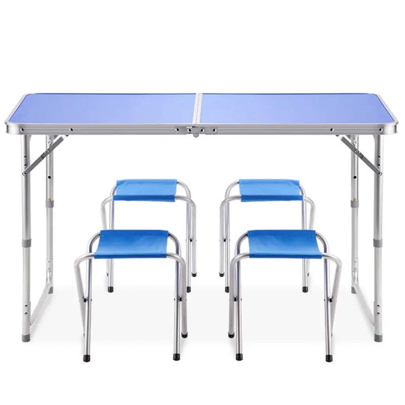 Стол раскладной алюминиевый для пикника folding table кемпинговый набор со стульями стол чемодан для природы - фото 9 - id-p2024073012