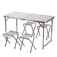 Стол складной туристический folding table алюминиевый столик и стулья для кемпинга раскладной стол чемодан VIP