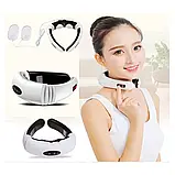 Електростимулятор масажер для шиї фізіотерапія Cervical vertebra Neck Massager KL-5830, фото 8