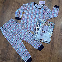 Детская пижама-двойка для девочки (рубашка и брюки) "SEXEN" Турция Art: 41022