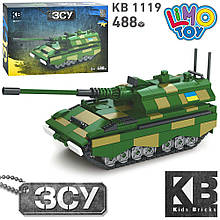 Конструктор блоковий дитячий військова техніка ЗСУ Limo Toy KB 1119 САУ PzH 2000 (488 деталей)