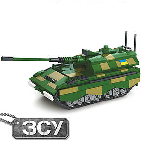Конструктор блоковий дитячий військова техніка ЗСУ Limo Toy KB 1119 САУ PzH 2000 (488 деталей), фото 3