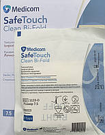 Перчатки хирургические латексные текстурированные SafeTouch® Clean Bi-Fold, стерильные, с пудрой, размер 7.5