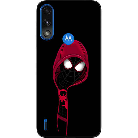 Силіконовий чохол Case для Motorola Moto E7i Power з картинкою Крутий павук, фото 1