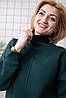 BONO Світшот жіночий Oversize  з високою горловиною арт.101 Зелений, фото 3