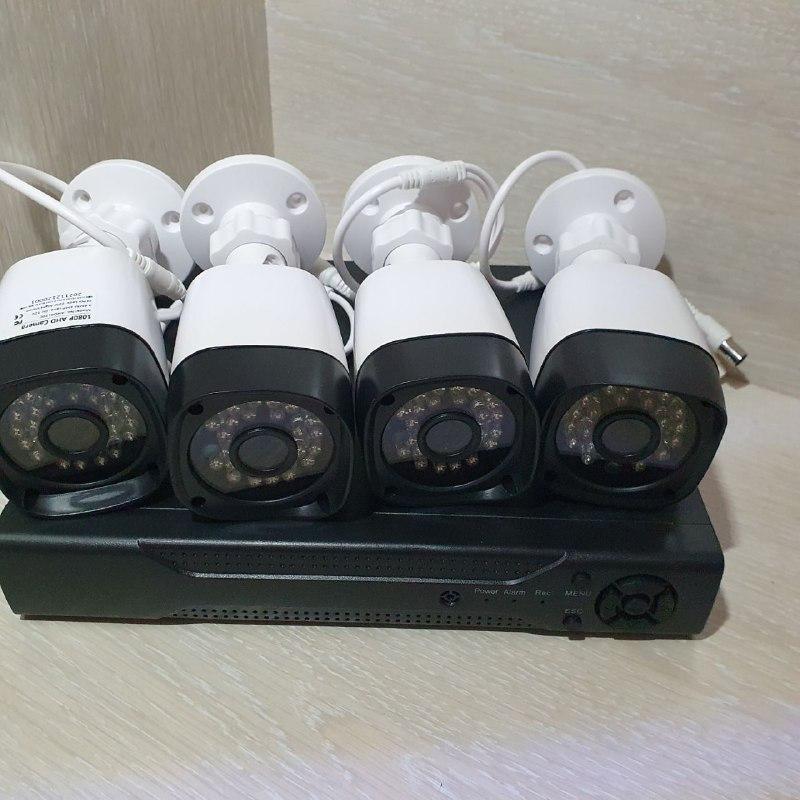 Набор камер AHD Комплект видеонаблюдения для магазина на 4 камеры, Уличные камеры видео наблюдения VIP