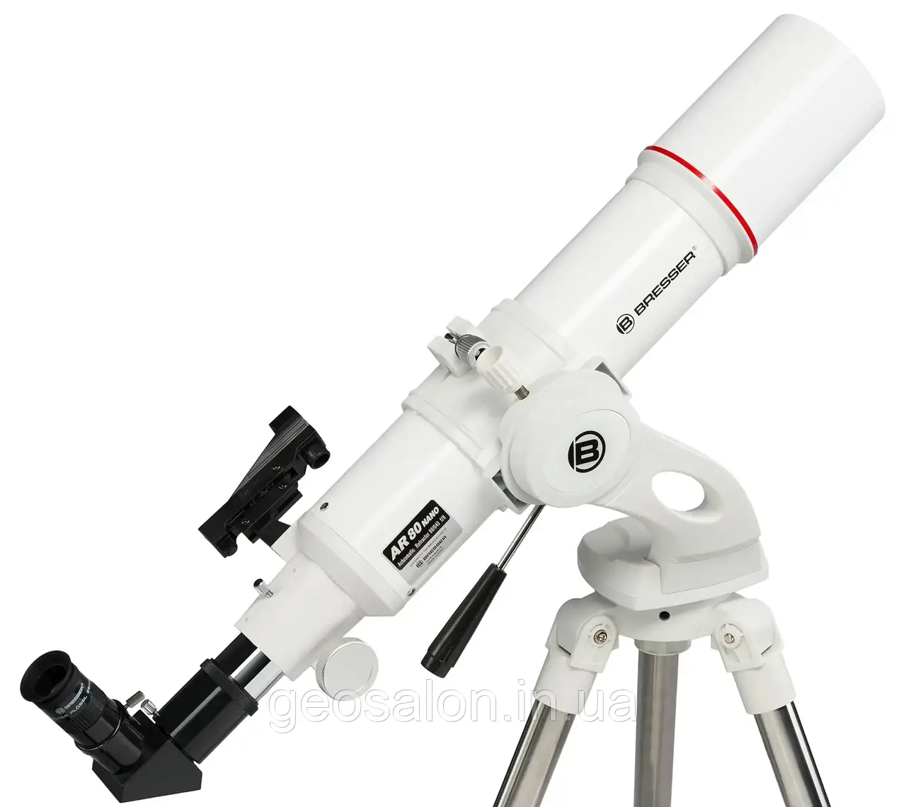 Телескоп Bresser Nano AR-80/640 AZ з сонячним фільтром і адаптером для смартфона, фото 1