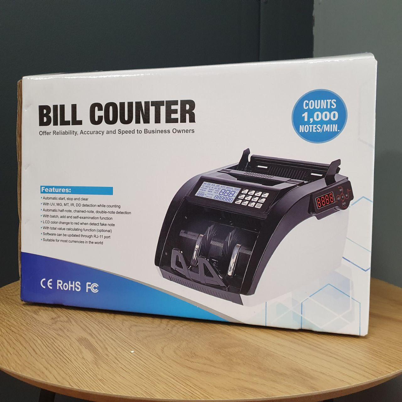 Машинка для подсчета денег bill counter, Детектор валют и счетчик банкнот AL-6100 Универсальная счетная VIP - фото 7 - id-p2024079141