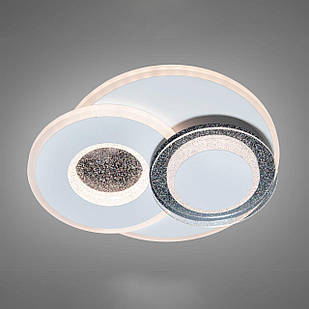 Настінно-стельовий LED світильник 32 Вт колір каркасу білий з чорним D-5448