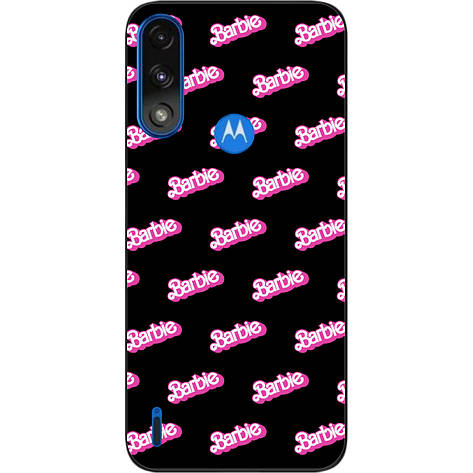 Силіконовий чохол Case для Motorola Moto E7i Power з картинкою Напис Барбі, фото 1