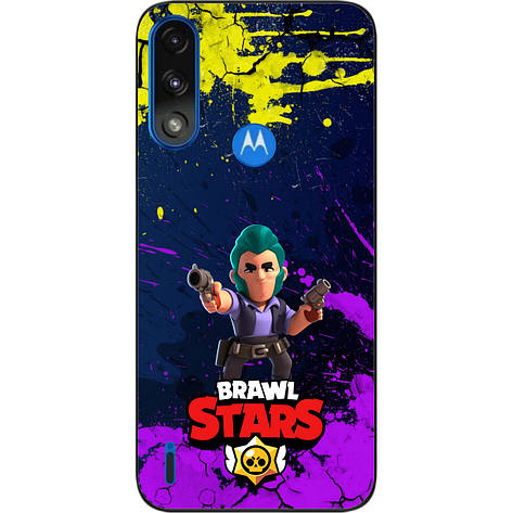 Силіконовий чохол Case для Motorola Moto E7 Power з картинкою Бравл Кольт, фото 1