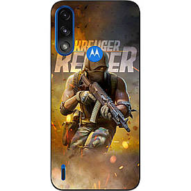 Силіконовий чохол Case для Motorola Moto E7 Power з картинкою Call of Duty Kreuger Reaper Крюгер