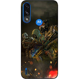 Силіконовий чохол Case для Motorola Moto E7 Power з картинкою Call of Duty Команда