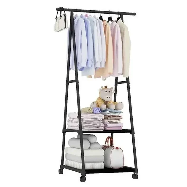 УЦЕНКА! Передвижная напольная вешалка для одежды THE NEW COAT RACK Черный (Плохая упаковка 2587)