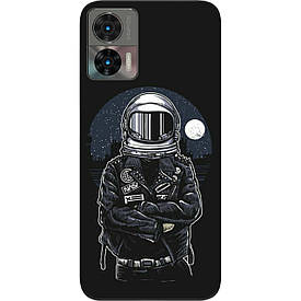 Чохол силіконовий Case для Motorola Edge 30 Neo з картинкою Космонавт і місяць