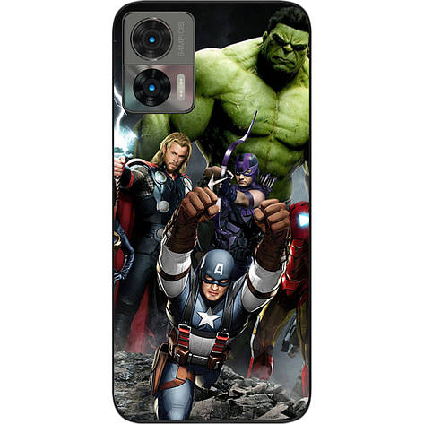 Силіконовий чохол Case для Motorola Edge 30 Neo з картинкою Супергерої, фото 1