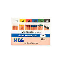 Гуттаперчевые штифты стоматологические MDS кон. 04 60