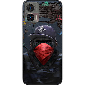 Силіконовий чохол Case для Motorola Edge 30 Neo з картинкою Мавпа в кепці