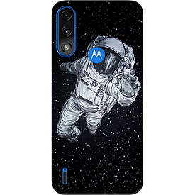 Чохол силіконовий Case для Motorola Moto E7 Power з картинкою Космонавт