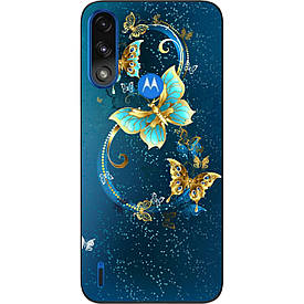 Чохол силіконовий Case для Motorola Moto E7 Power з картинкою Красиві метелики