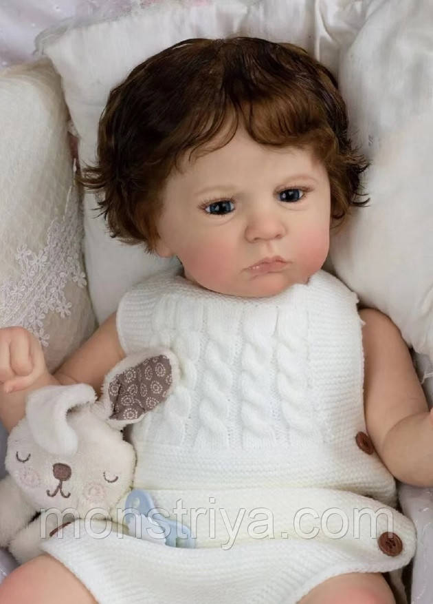 Реалістична лялька реборн, ХЛОПЧИК. Повністю Вініл/ силіконова можна купати, фото 1