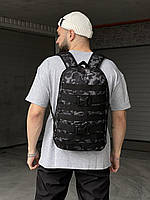 Рюкзак городской спортивный коричнево-серый камуфляжный , Портфель с застёжками мужской