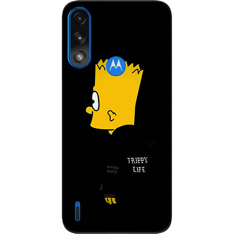 Силіконовий бампер Case для Motorola Moto E7i Power із зображенням Сімпсон, фото 1
