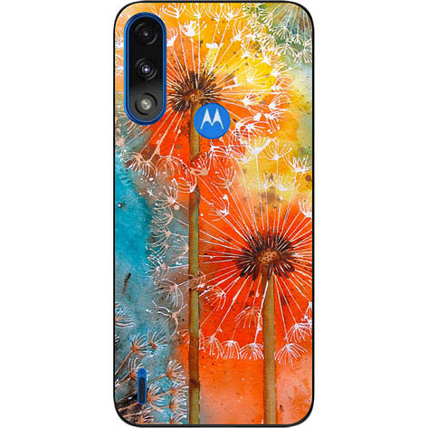 Силіконовий бампер Case для Motorola Moto E7i Power із зображенням Кульбаби, фото 1