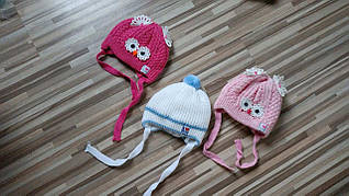 Зимові шапочки для новонароджених