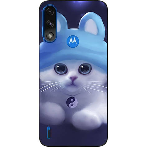 Оригінальний бампер Case для Motorola Moto E7i Power з картинкою Котик, фото 1