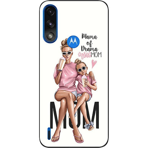 Оригінальний чохол Case для Motorola Moto E7i Power з картинкою Мама з донечкою, фото 1