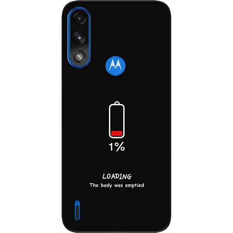 Оригінальний чохол Case для Motorola Moto E7i Power з картинкою Зарядка, фото 1