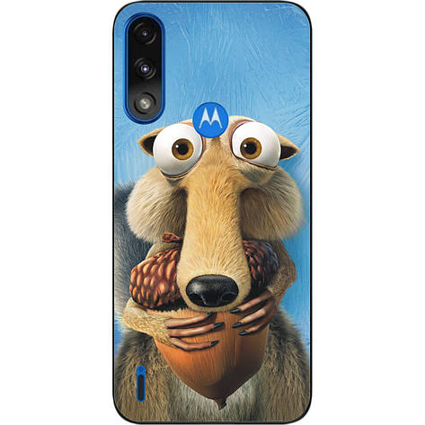 Силіконовий чохол Case для Motorola Moto E7i Power з картинкою Білка, фото 1
