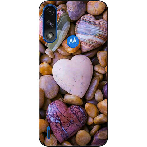 Силіконовий чохол Case для Motorola Moto E7i Power з картинкою Камені, фото 1
