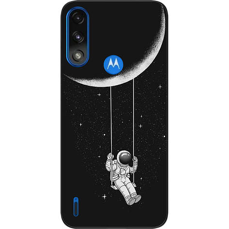 Силіконовий чохол Case для Motorola Moto E7i Power з картинкою Місячні гойдалки, фото 1
