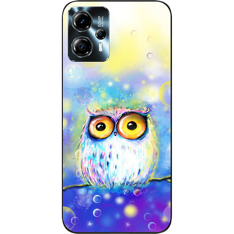 Бампер силіконовий Case для Motorola Moto G13 з малюнком Сова, фото 1