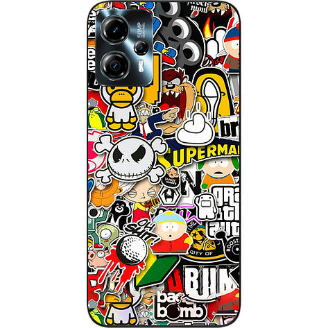 Бампер силіконовий Case для Motorola Moto G13 з малюнком Креатив, фото 1