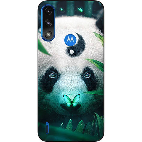 Силіконовий чохол Case для Motorola Moto E7i Power з картинкою Панда, фото 1