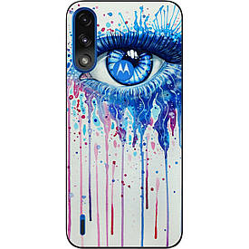 Силіконовий чохол Case для Motorola Moto E7 Power з картинкою очей