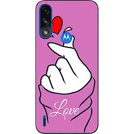 Силіконовий чохол Case для Motorola Moto E7 Power з картинкою Рука Love