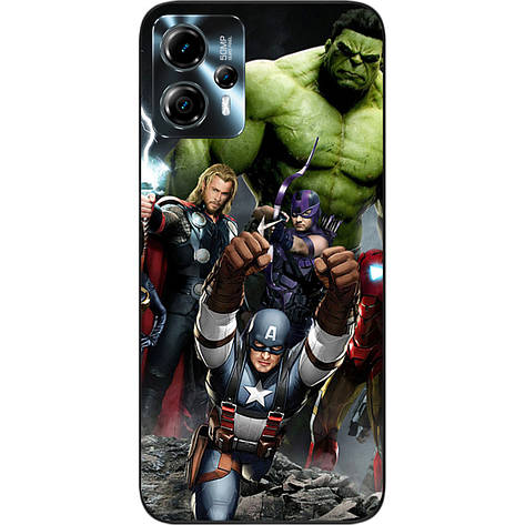 Силіконовий чохол Case для Motorola Moto G13 з картинкою Супергерої, фото 1