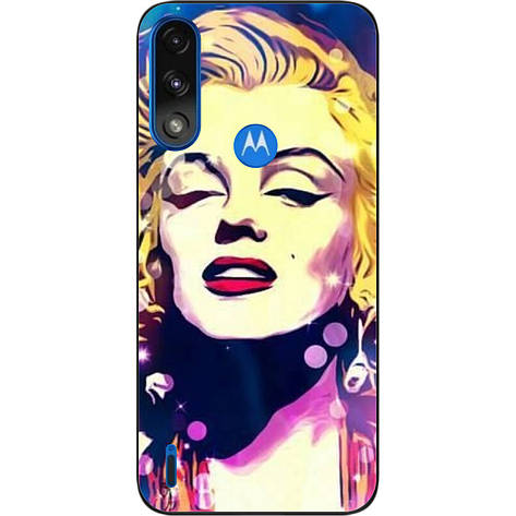 Силіконовий чохол Case для Motorola Moto E7i Power з картинкою Монро, фото 1