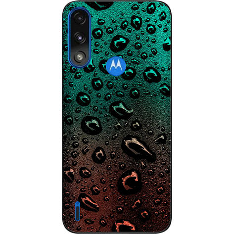 Силіконовий чохол Case для Motorola Moto E7i Power з картинкою Краплі води, фото 1
